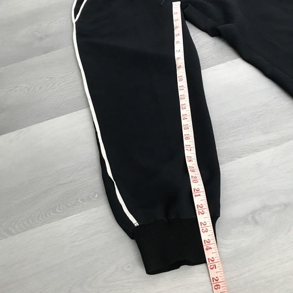 WILFRED WOMENS PANTS BLACK TUXEDO STRIPE CROP JOGGERS MEDIUM - Picture 8 of 10